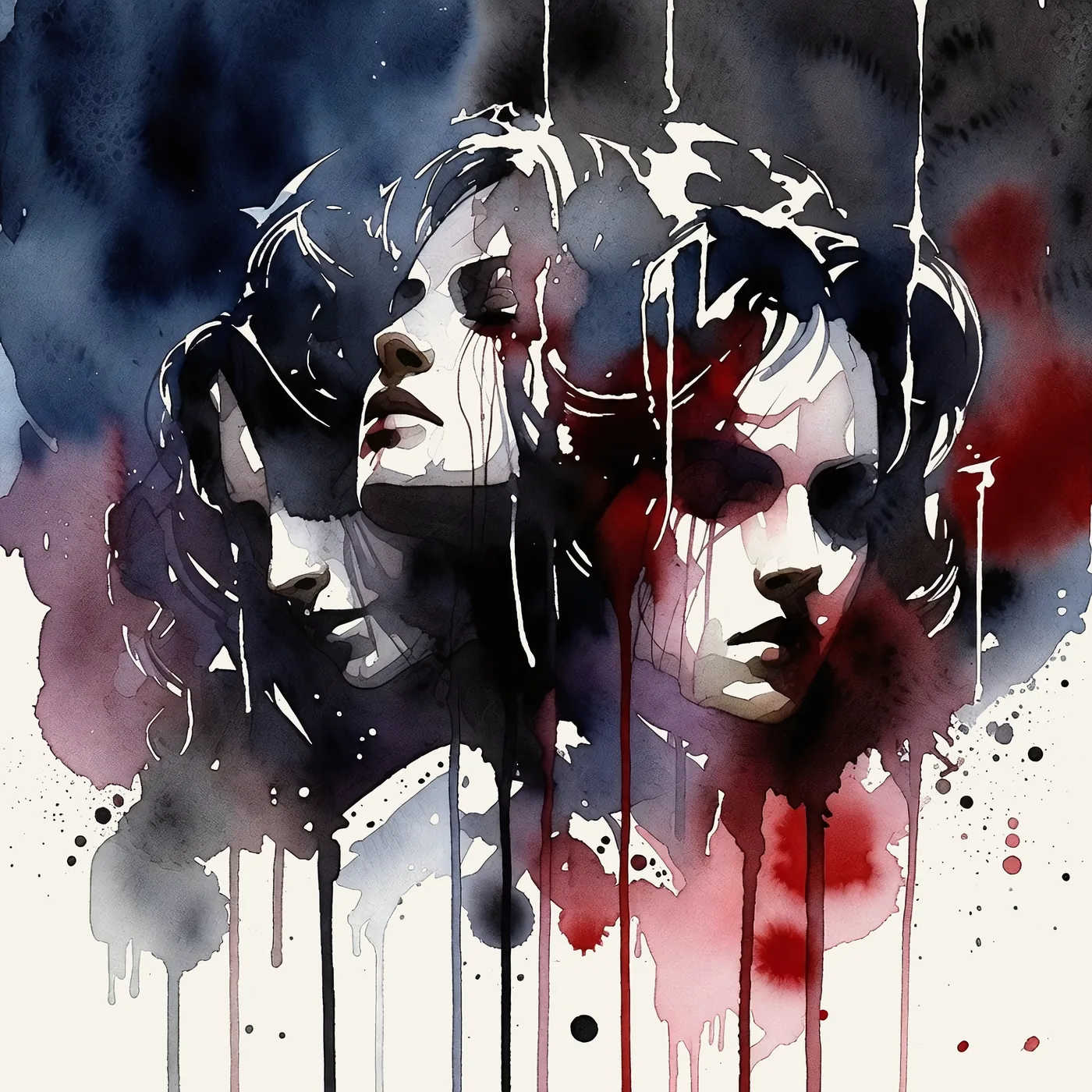 The Art of Eternal Torment — original vampire watercolour by Umbral Vein