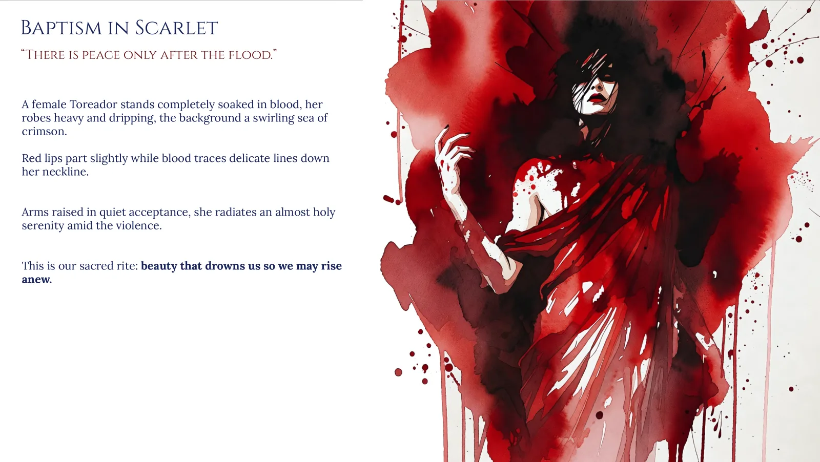 Baptism in Scarlet